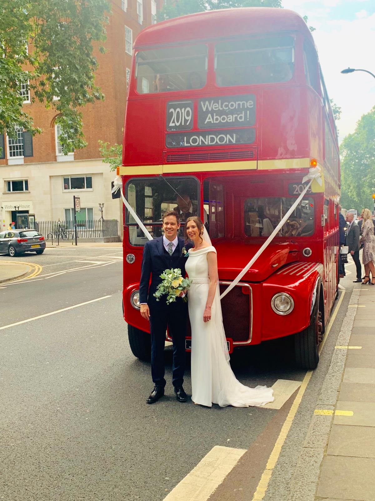 Wedding bus hire in Routemaster