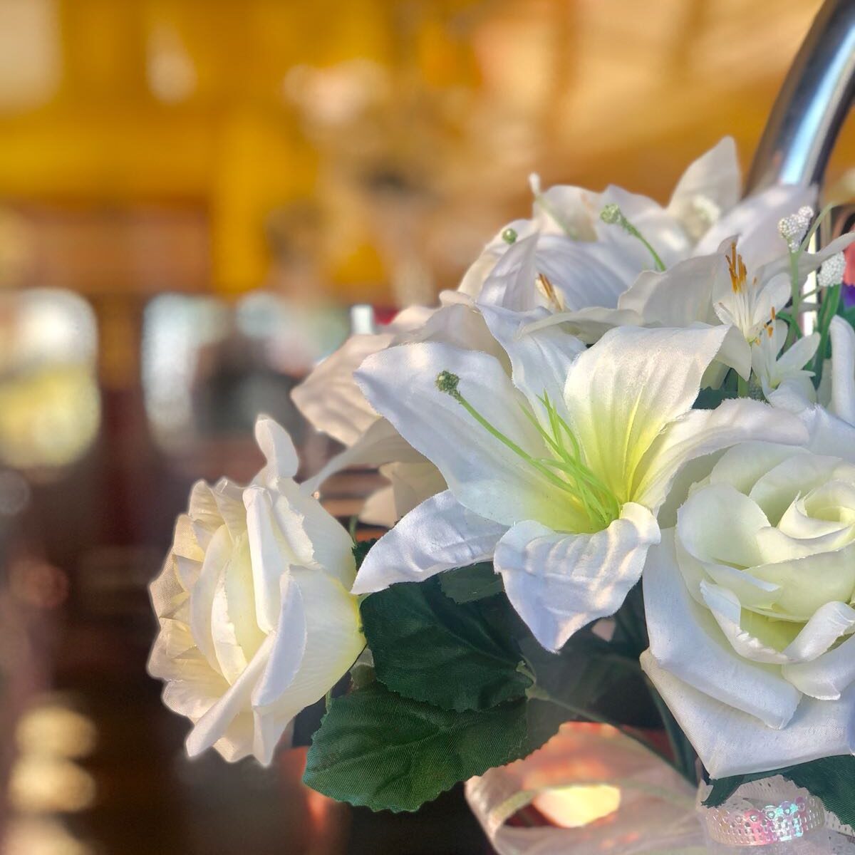 Routemaster wedding bus decoration
