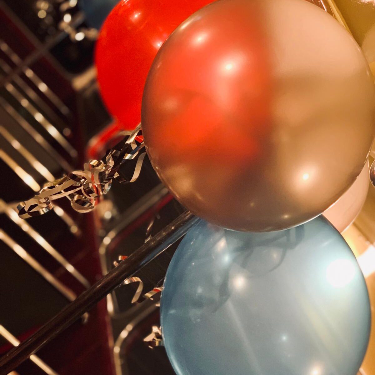 Balloons in a Routemaster Party Bus