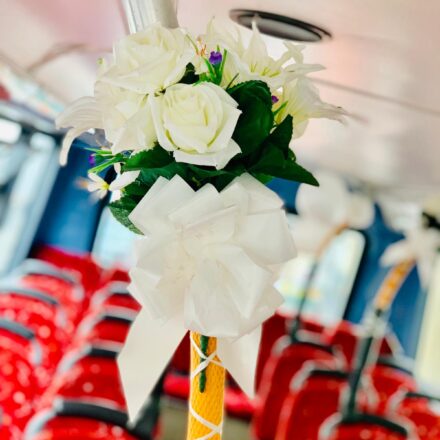 Double Decker wedding bus decoration