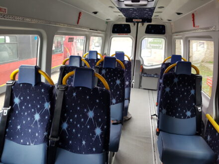 Interior mini bus seats